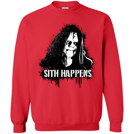 Sweatshirts Red / S Sith Happens Crewneck Sweatshirt