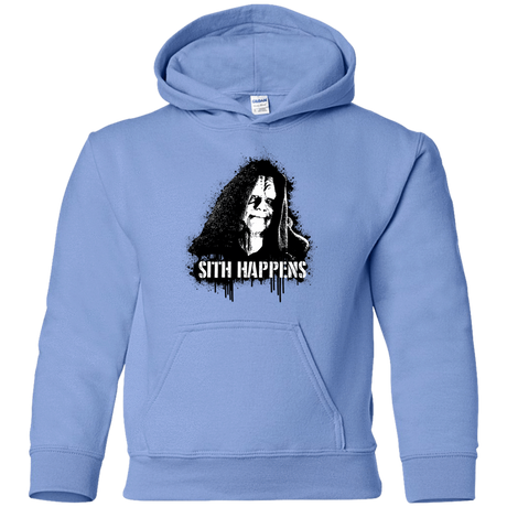 Sweatshirts Carolina Blue / YS Sith Happens Youth Hoodie