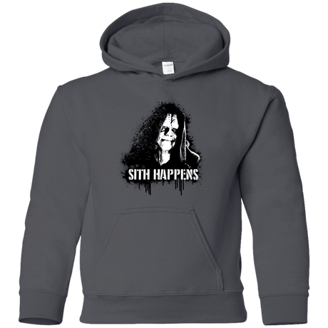 Sweatshirts Charcoal / YS Sith Happens Youth Hoodie