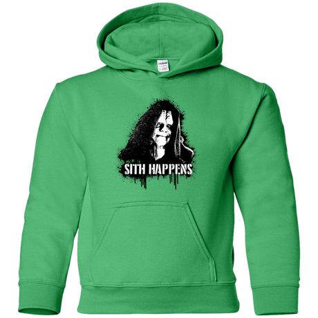 Sweatshirts Irish Green / YS Sith Happens Youth Hoodie