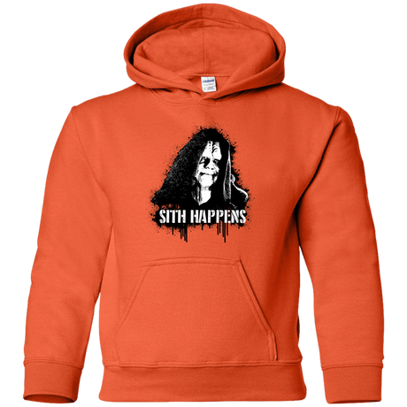 Sweatshirts Orange / YS Sith Happens Youth Hoodie