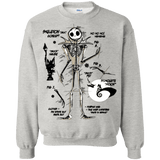 Sweatshirts Ash / Small Skeleton Concept Crewneck Sweatshirt