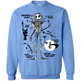 Sweatshirts Carolina Blue / Small Skeleton Concept Crewneck Sweatshirt