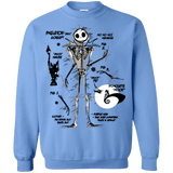 Sweatshirts Carolina Blue / Small Skeleton Concept Crewneck Sweatshirt