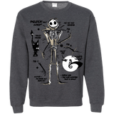 Sweatshirts Dark Heather / Small Skeleton Concept Crewneck Sweatshirt