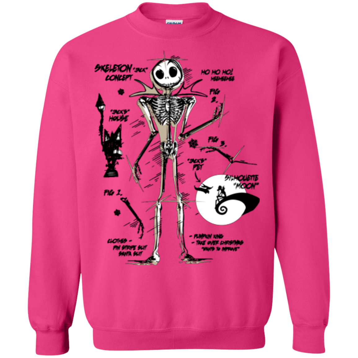 Sweatshirts Heliconia / Small Skeleton Concept Crewneck Sweatshirt
