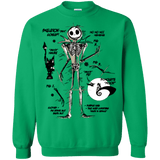 Sweatshirts Irish Green / Small Skeleton Concept Crewneck Sweatshirt