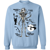 Sweatshirts Light Blue / Small Skeleton Concept Crewneck Sweatshirt