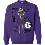 Sweatshirts Purple / Small Skeleton Concept Crewneck Sweatshirt