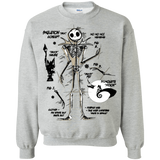 Sweatshirts Sport Grey / Small Skeleton Concept Crewneck Sweatshirt