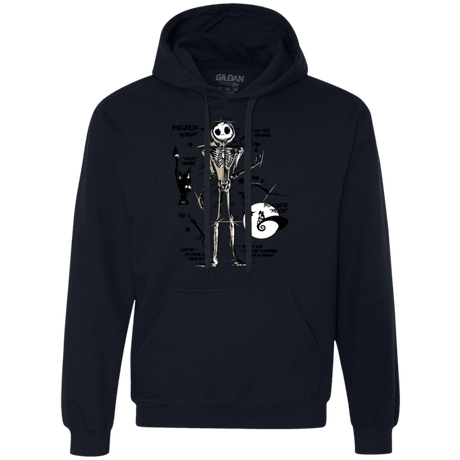 Sweatshirts Navy / Small Skeleton Concept Premium Fleece Hoodie