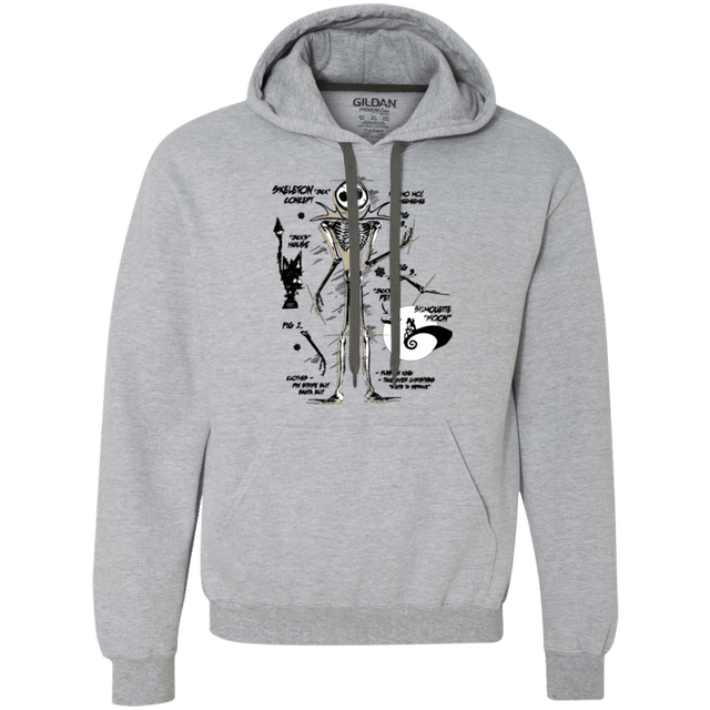 Sweatshirts Sport Grey / Small Skeleton Concept Premium Fleece Hoodie