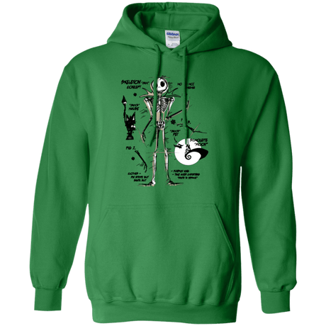 Sweatshirts Irish Green / Small Skeleton Concept Pullover Hoodie