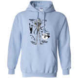 Sweatshirts Light Blue / Small Skeleton Concept Pullover Hoodie