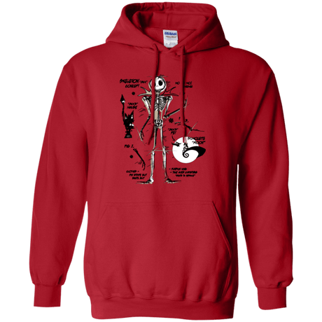 Sweatshirts Red / Small Skeleton Concept Pullover Hoodie