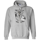 Sweatshirts Sport Grey / Small Skeleton Concept Pullover Hoodie