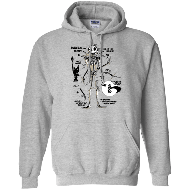 Sweatshirts Sport Grey / Small Skeleton Concept Pullover Hoodie