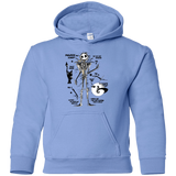 Sweatshirts Carolina Blue / YS Skeleton Concept Youth Hoodie
