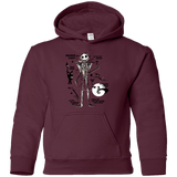 Sweatshirts Maroon / YS Skeleton Concept Youth Hoodie