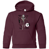 Sweatshirts Maroon / YS Skeleton Concept Youth Hoodie
