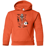 Sweatshirts Orange / YS Skeleton Concept Youth Hoodie