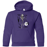 Sweatshirts Purple / YS Skeleton Concept Youth Hoodie