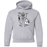 Sweatshirts Sport Grey / YS Skeleton Concept Youth Hoodie
