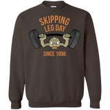 Sweatshirts Dark Chocolate / Small Skipping Leg Day Crewneck Sweatshirt