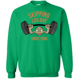 Sweatshirts Irish Green / Small Skipping Leg Day Crewneck Sweatshirt