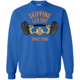 Sweatshirts Royal / Small Skipping Leg Day Crewneck Sweatshirt