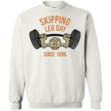 Sweatshirts White / Small Skipping Leg Day Crewneck Sweatshirt