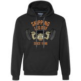 Sweatshirts Black / Small Skipping Leg Day Premium Fleece Hoodie
