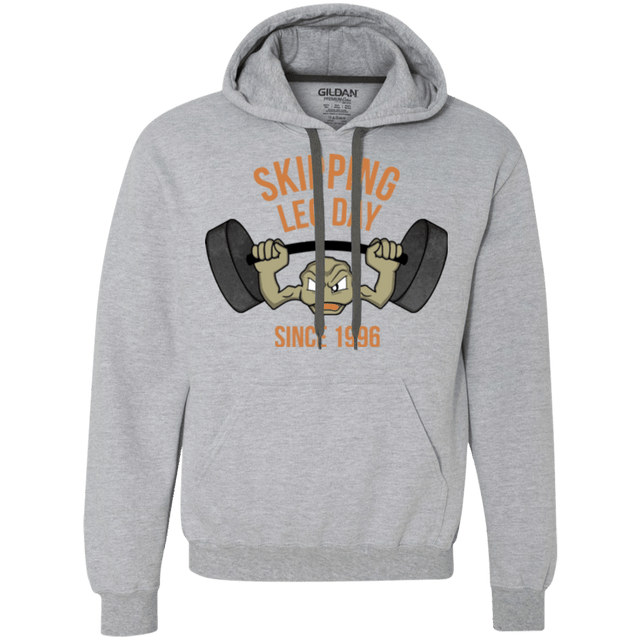 Sweatshirts Sport Grey / Small Skipping Leg Day Premium Fleece Hoodie