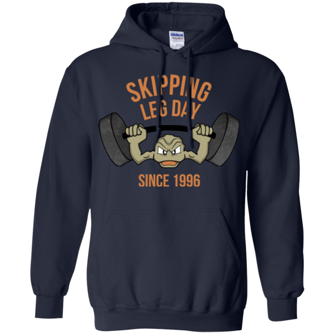 Sweatshirts Navy / Small Skipping Leg Day Pullover Hoodie