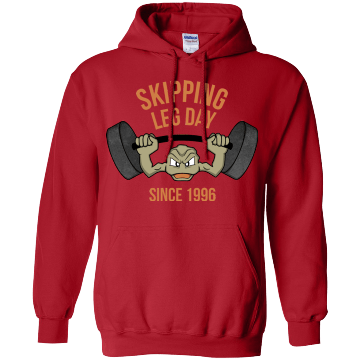 Sweatshirts Red / Small Skipping Leg Day Pullover Hoodie