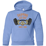 Sweatshirts Carolina Blue / YS Skipping Leg Day Youth Hoodie