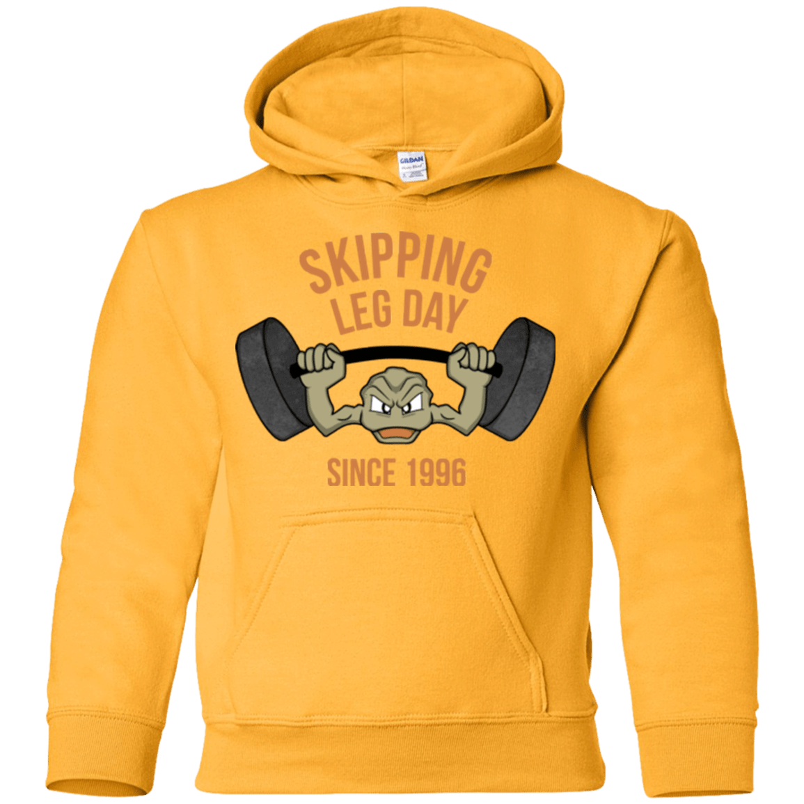 Sweatshirts Gold / YS Skipping Leg Day Youth Hoodie