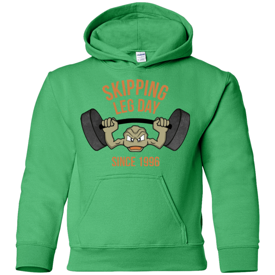 Sweatshirts Irish Green / YS Skipping Leg Day Youth Hoodie