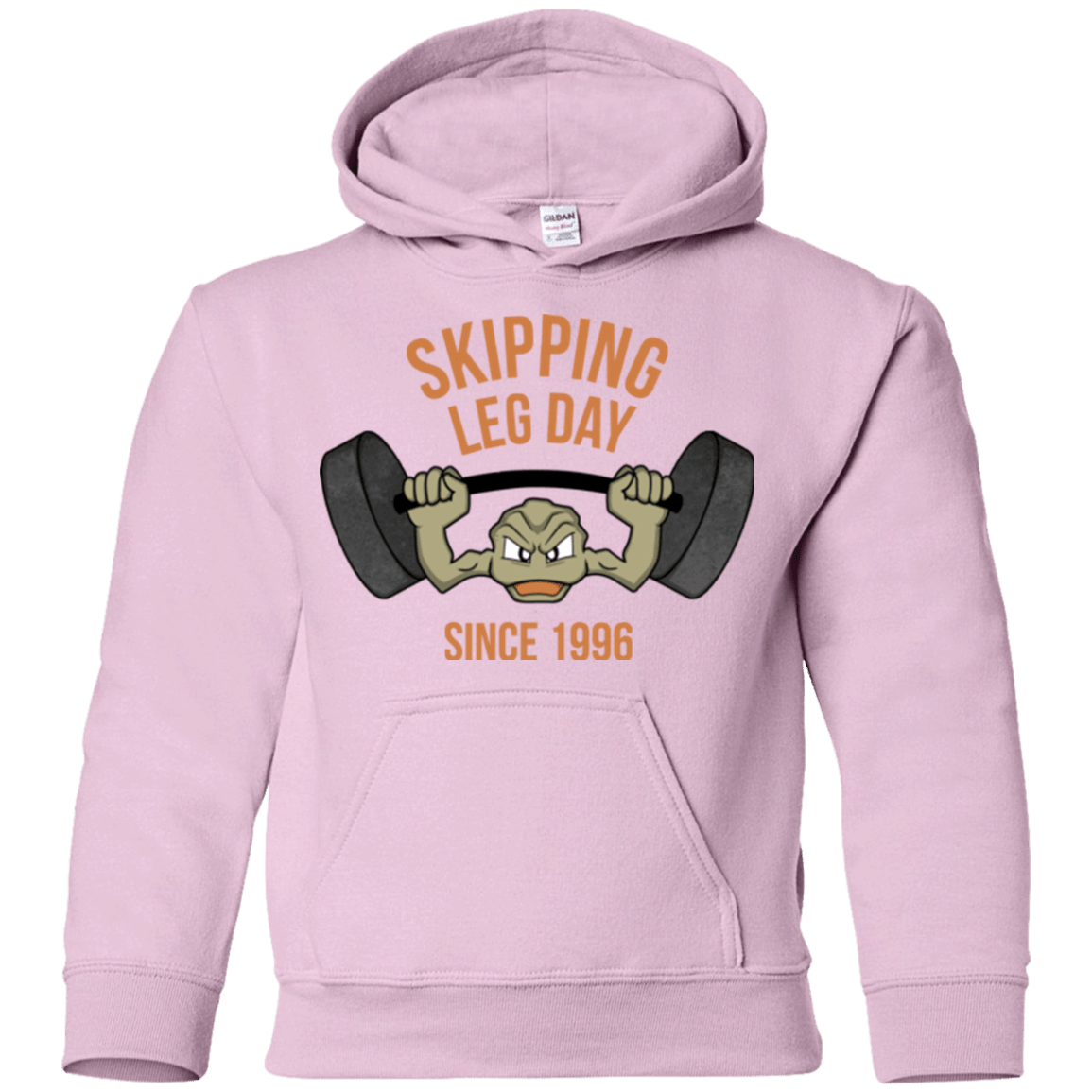 Sweatshirts Light Pink / YS Skipping Leg Day Youth Hoodie