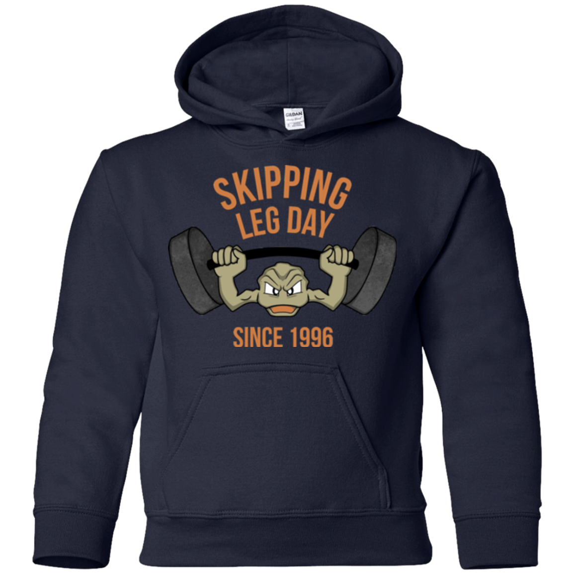 Sweatshirts Navy / YS Skipping Leg Day Youth Hoodie