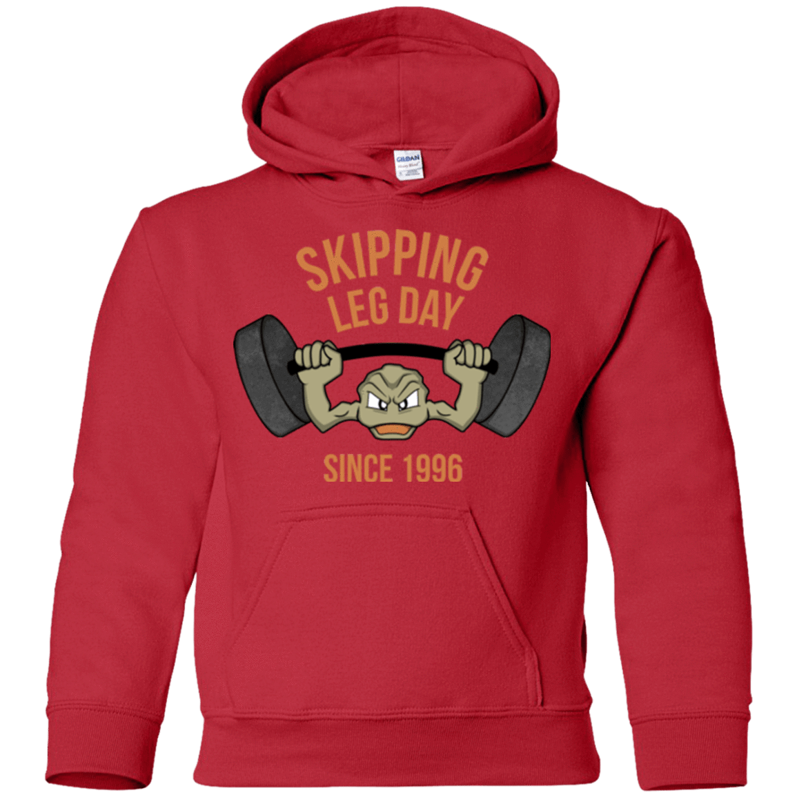 Sweatshirts Red / YS Skipping Leg Day Youth Hoodie