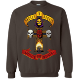 Sweatshirts Dark Chocolate / Small Skull And Badass Crewneck Sweatshirt