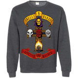 Sweatshirts Dark Heather / Small Skull And Badass Crewneck Sweatshirt