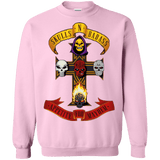 Sweatshirts Light Pink / Small Skull And Badass Crewneck Sweatshirt