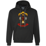 Sweatshirts Black / Small Skull And Badass Premium Fleece Hoodie