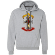 Sweatshirts Sport Grey / Small Skull And Badass Premium Fleece Hoodie