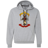 Sweatshirts Sport Grey / Small Skull And Badass Premium Fleece Hoodie