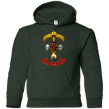 Sweatshirts Forest Green / YS Skull And Badass Youth Hoodie