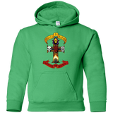 Sweatshirts Irish Green / YS Skull And Badass Youth Hoodie