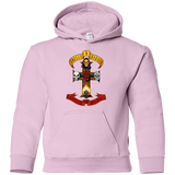 Sweatshirts Light Pink / YS Skull And Badass Youth Hoodie